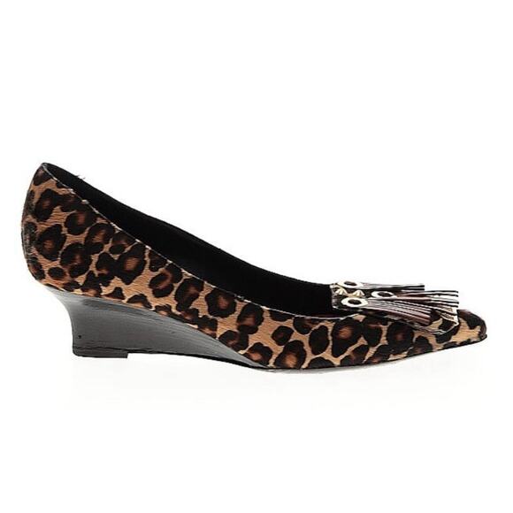 BURBERRY Animal Fur Gold/Leather Toe Tassel Accent EU 38/US 7.5-8 - Picture 2 of 11